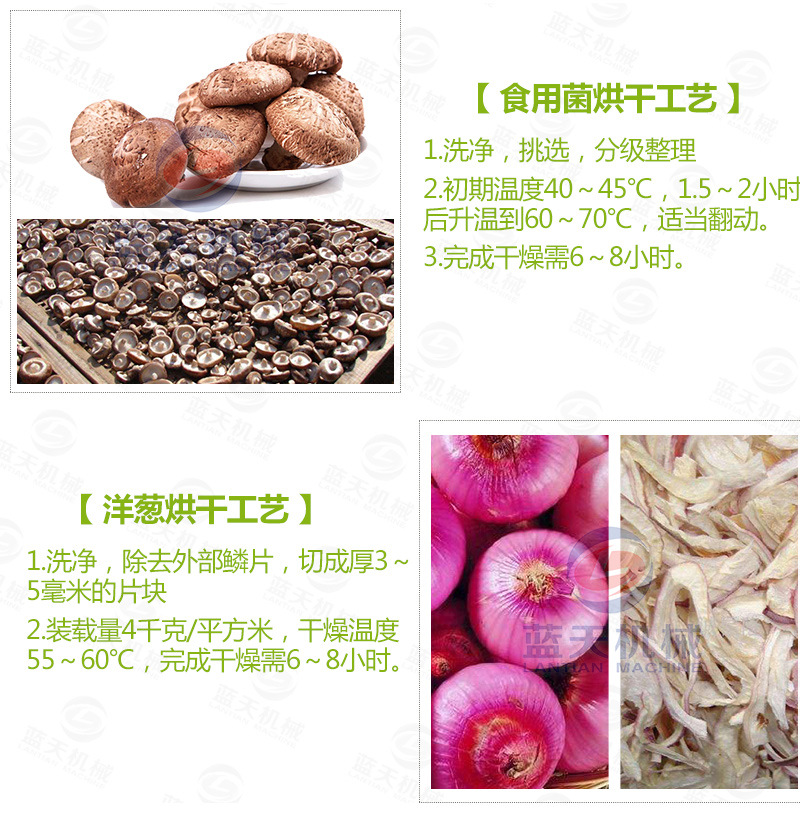 蘿卜條網(wǎng)帶烘干機常見烘干工藝