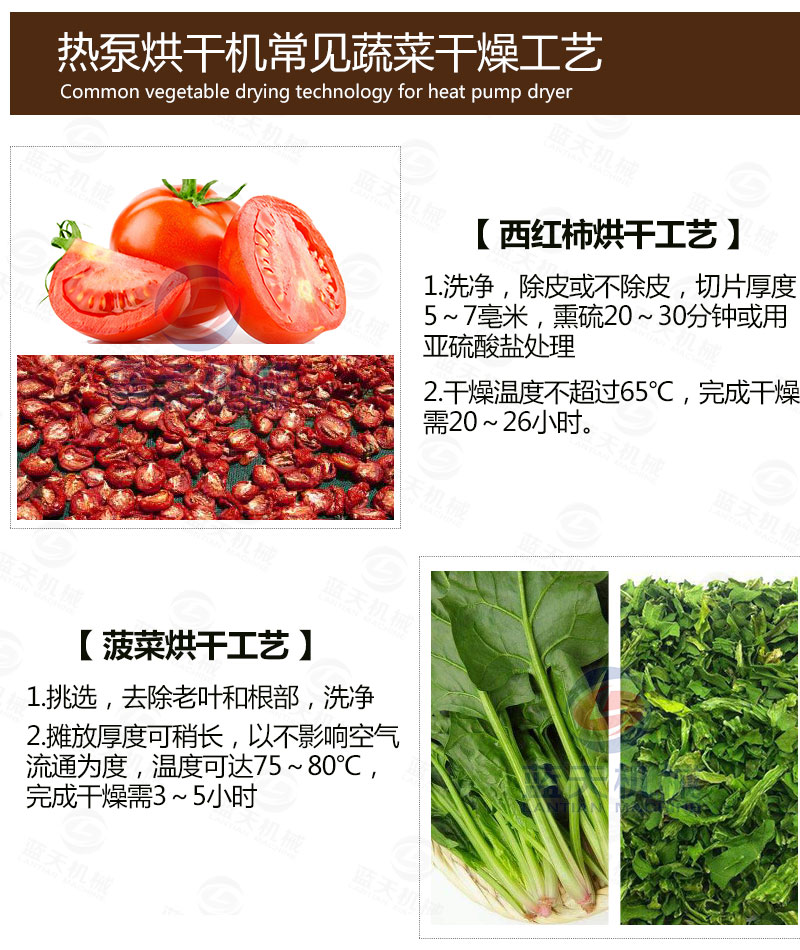 木耳網(wǎng)帶烘干機(jī)常見(jiàn)蔬菜烘干工藝