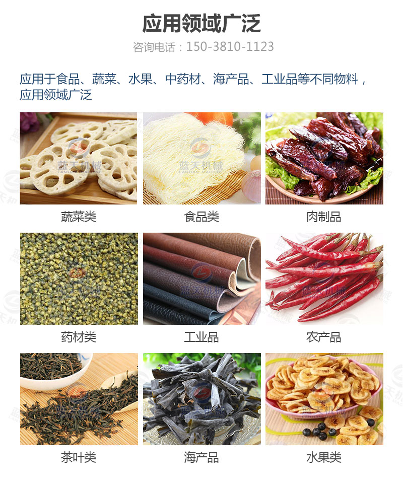 連翹網(wǎng)帶式烘干機應用領(lǐng)域